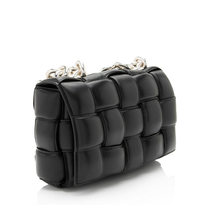 Luxury Bottega Veneta Lambskin Cassette Chain Maxi Shoulder Bag (SHF-JbNRjz)