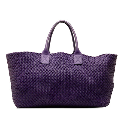 Luxury Bottega Veneta Large Intrecciato Cabat (SHG-SmsNEV)
