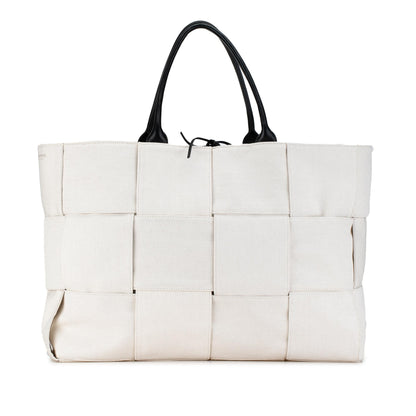 Luxury Bottega Veneta Large Maxi Intrecciato Canvas Arco Tote (SHG-LPrhp9)
