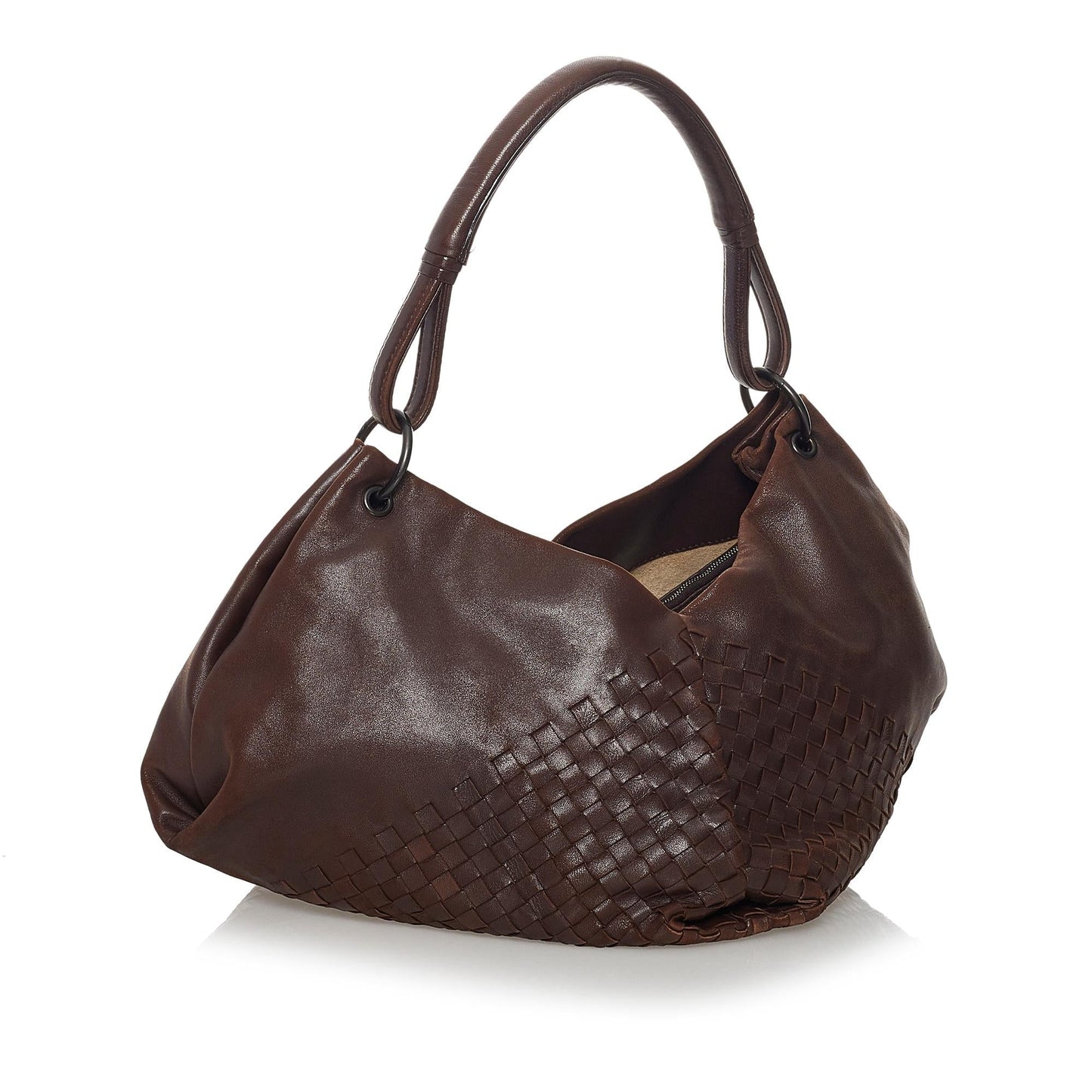 Luxury Bottega Veneta Leather Aquilone Fortune Cookie Hobo (SHG-31315)