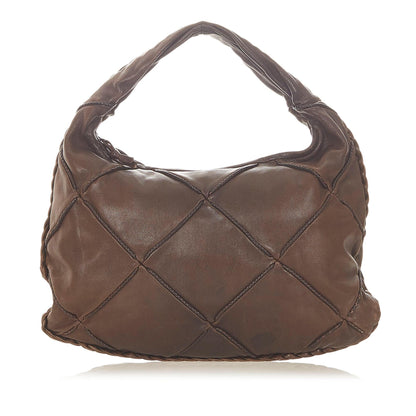 Luxury Bottega Veneta Leather Hobo Bag (SHG-20086)