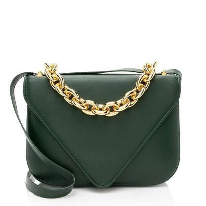 Luxury Bottega Veneta Leather The Mount Envelope Chain Medium Shoulder Bag (SHF-YsGmp8)