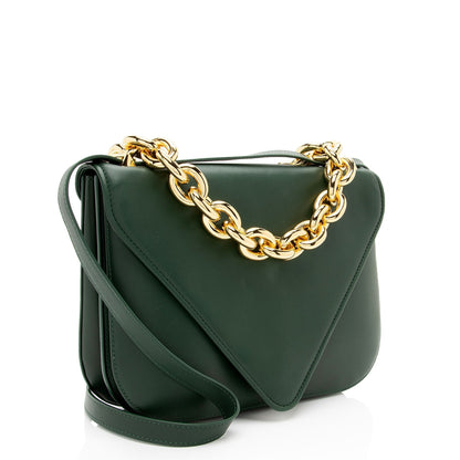 Luxury Bottega Veneta Leather The Mount Envelope Chain Medium Shoulder Bag (SHF-YsGmp8)