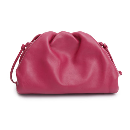 Bottega Veneta Maroon Intrecciato Leather Mini Pouch Crossbody