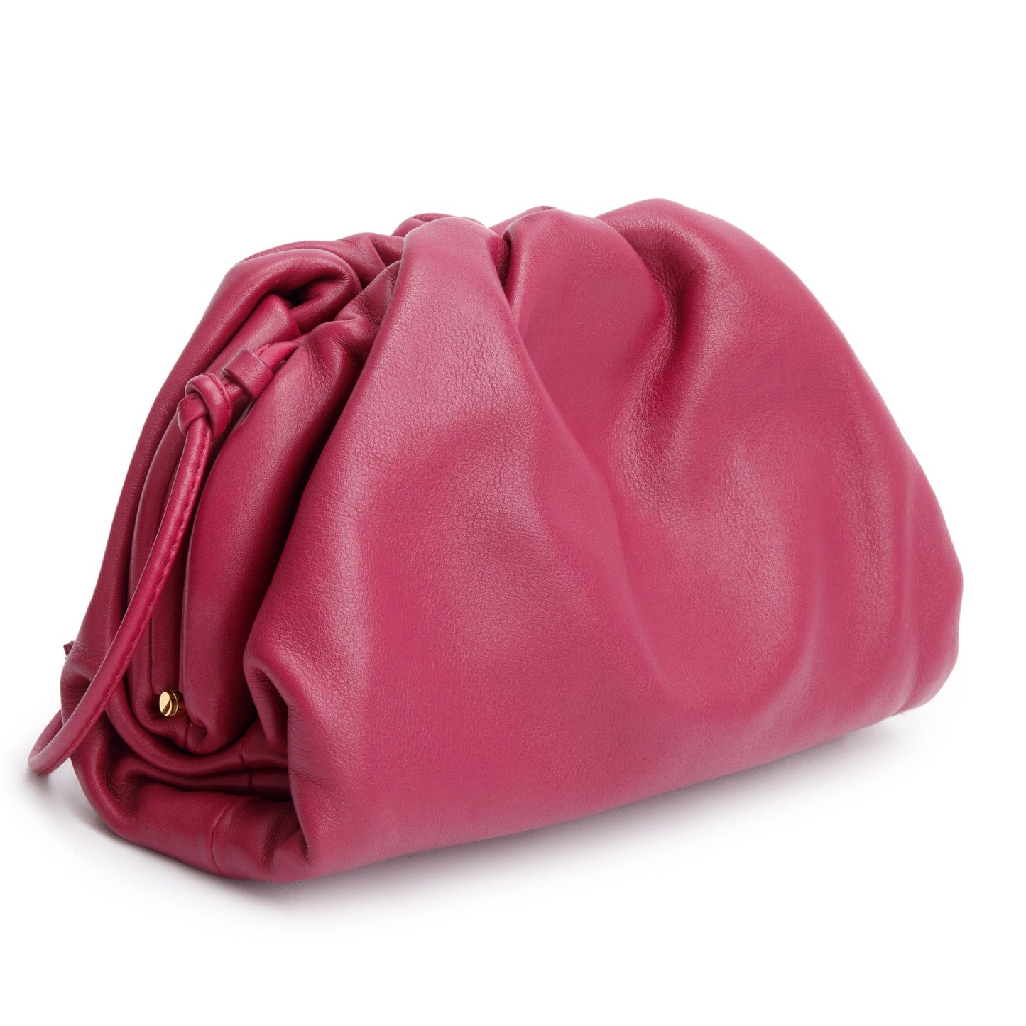 Bottega Veneta Maroon Intrecciato Leather Mini Pouch Crossbody
