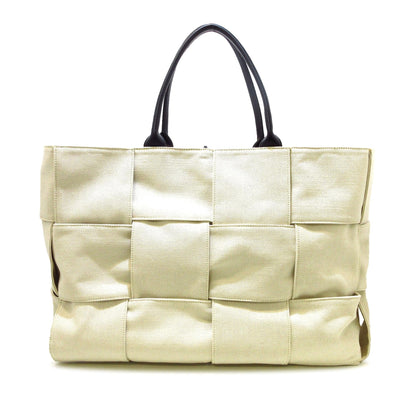 Luxury Bottega Veneta Maxi Canvas Intrecciato Arco Tote (SHG-AOF2nb)