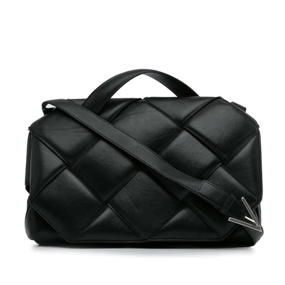 Luxury Bottega Veneta Maxi Intrecciato Padded Leather Satchel (SHG-sOI9vi)