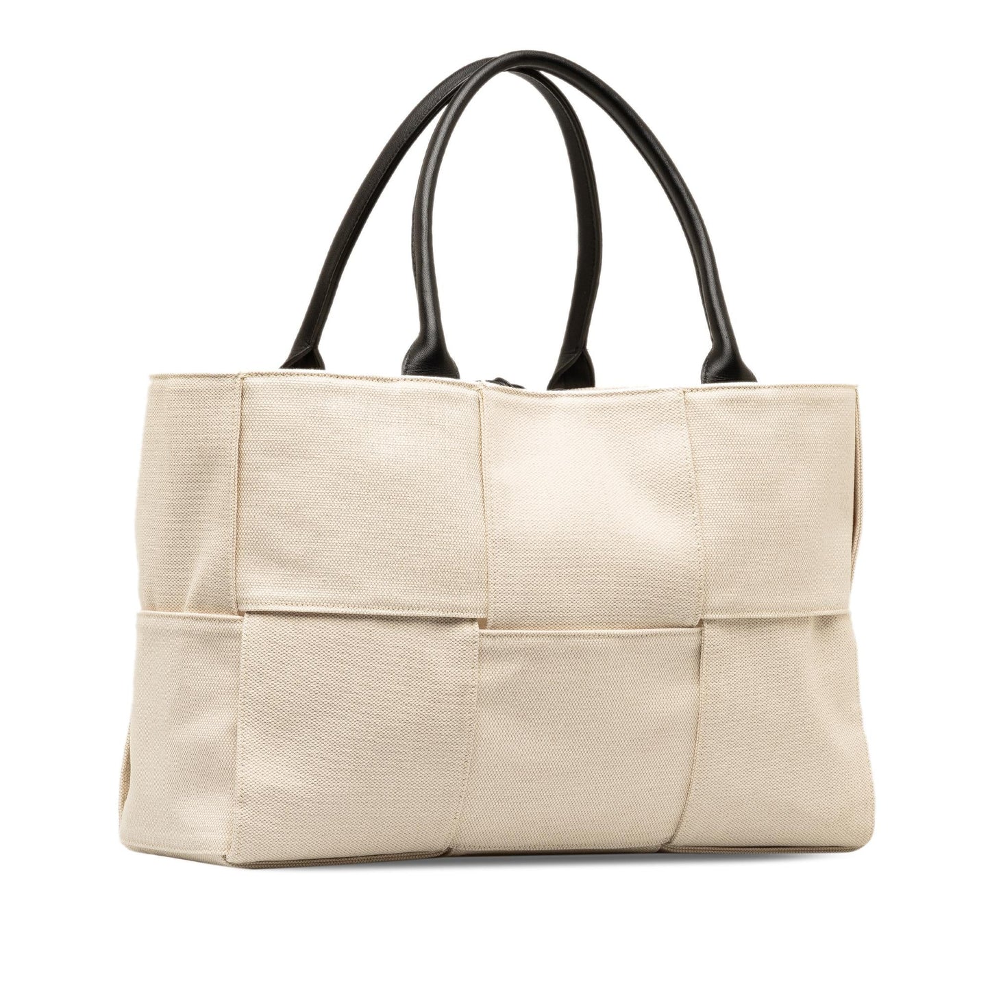 Luxury Bottega Veneta Medium Canvas Intrecciato Arco Tote (SHG-REo8Rt)