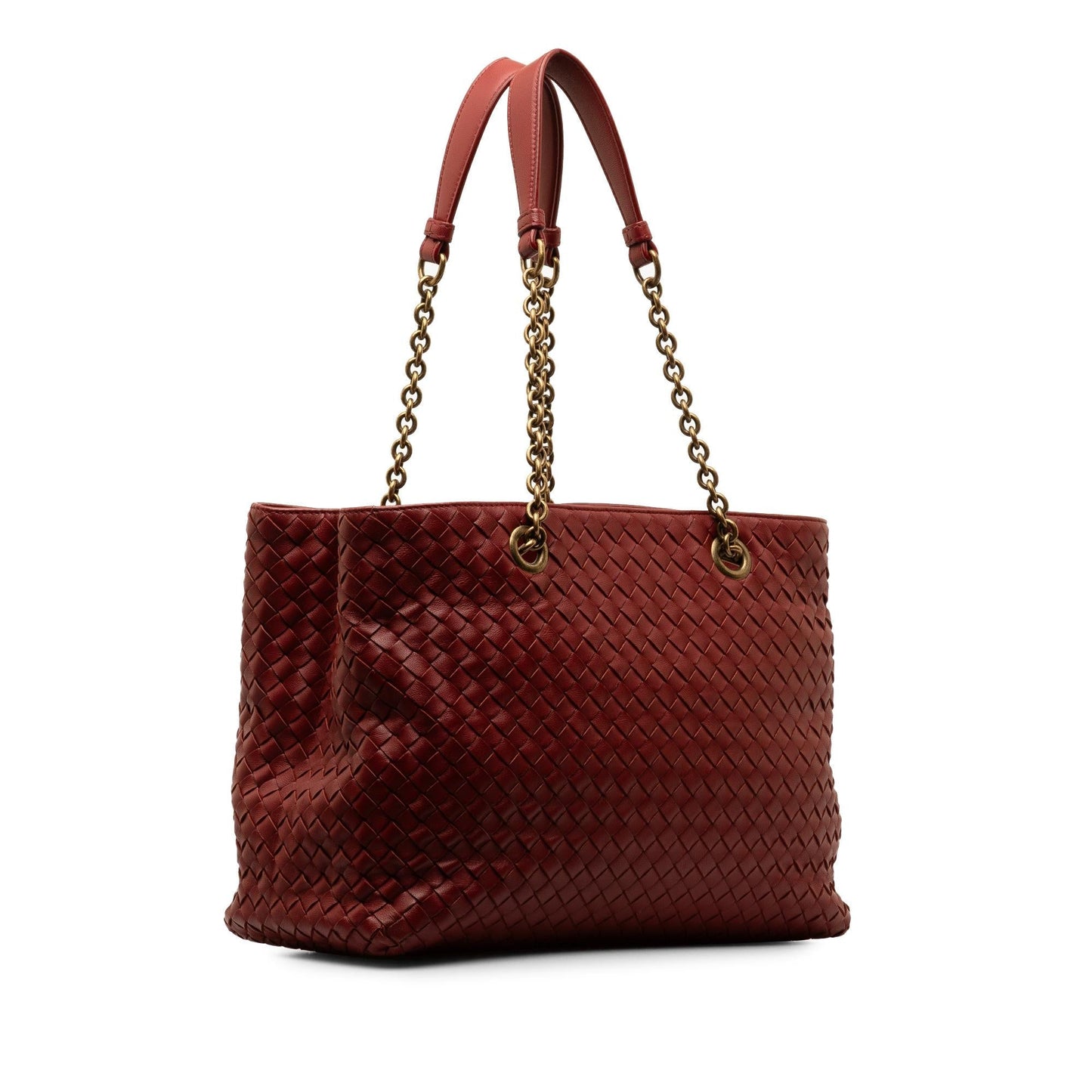 Luxury Bottega Veneta Medium Intrecciato Double Chain Tote (SHG-TiOjmt)