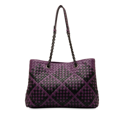 Luxury Bottega Veneta Medium Intrecciato Double Chain Tote (SHG-ABYAuX)