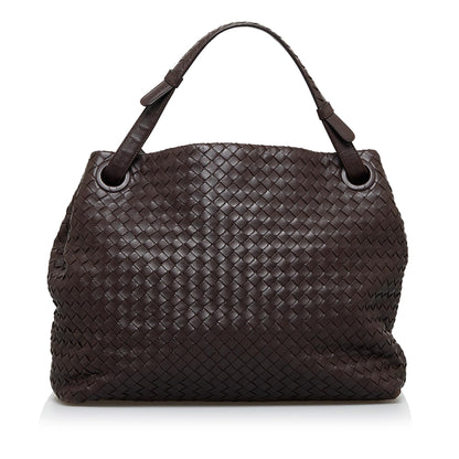 Luxury Bottega Veneta Medium Intrecciato Garda (SHG-HUcNiC)