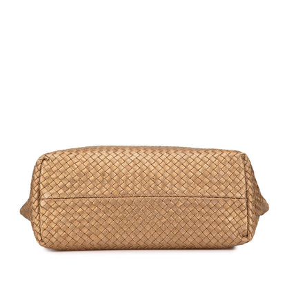 Luxury Bottega Veneta Medium Lambskin Intreccio Cabat Tote (SHG-PI5CzQ)