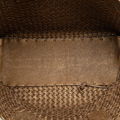Luxury Bottega Veneta Medium Lambskin Intreccio Cabat Tote (SHG-PI5CzQ)