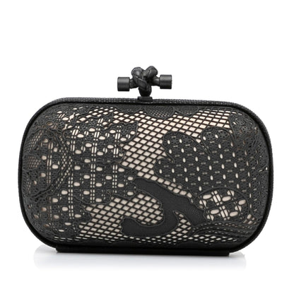 Luxury Bottega Veneta Metal Lace Karung Knot Clutch (SHG-3X4oDZ)
