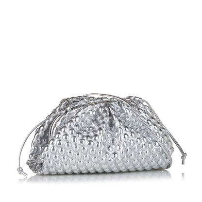 Luxury Bottega Veneta Metallic The Mini Pouch Crossbody (SHG-35139)
