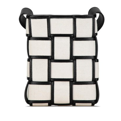 Luxury Bottega Veneta Mini Canvas Cassette Crossbody Bag (SHG-zTD2QT)