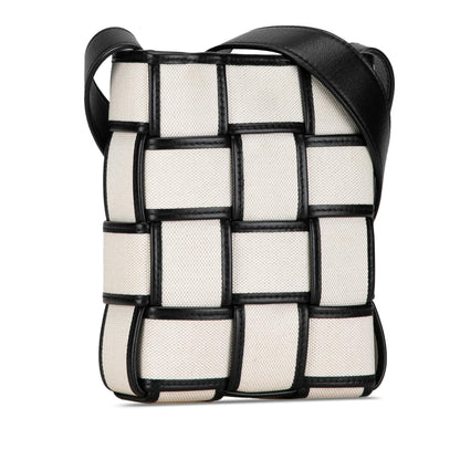 Luxury Bottega Veneta Mini Canvas Cassette Crossbody Bag (SHG-zTD2QT)