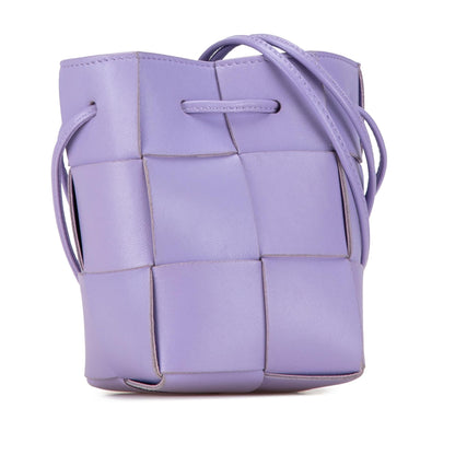 Luxury Bottega Veneta Mini Nappa Intrecciato Cassette Bucket (SHG-qkqfWI)