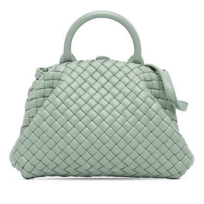 Luxury Bottega Veneta Mini Nappa Intrecciato Padded The Handle Satchel (SHG-PCibeE)