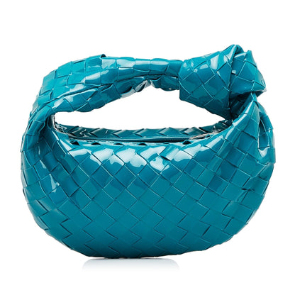 Luxury Bottega Veneta Mini Patent Intrecciato Jodie (SHG-afIm96)