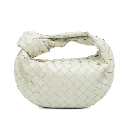 Luxury Bottega Veneta Mini Patent Intrecciato Jodie (SHG-ahL82g)
