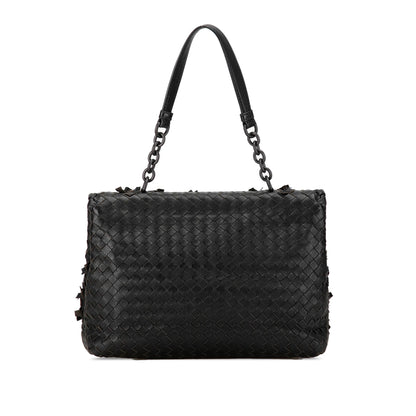 Luxury Bottega Veneta Nappa Intrecciato Tobu Olimpia Shoulder Bag (SHG-mXrd77)