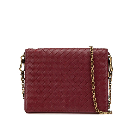 Luxury Bottega Veneta Nappa Intrecciato Wallet On Chain (SHG-tseuXQ)