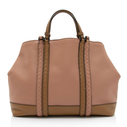 Luxury Bottega Veneta Nappa Leather Intrecciato Corso Tote (SHF-r5Jh3I)