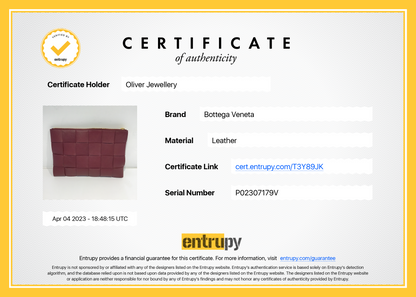Bottega Veneta Nappa Maxi Intrecciato Leather Zip Pouch