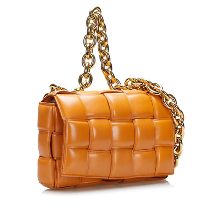 Luxury Bottega Veneta Padded Cassette Chain Satchel (SHG-dGPQaQ)