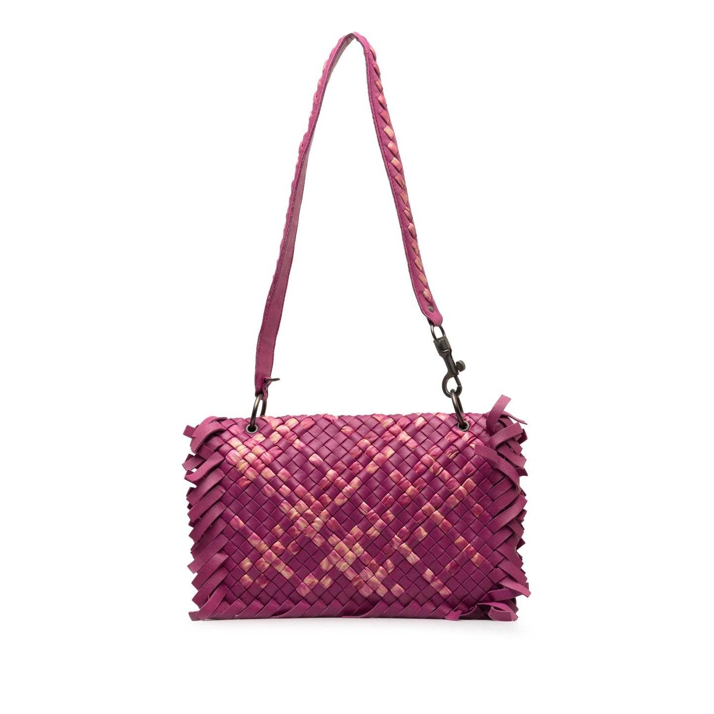 Luxury Bottega Veneta Paille Sfrangiato Aquatre Intrecciato Fringe Shoulder Bag (SHG-KXf7nX)