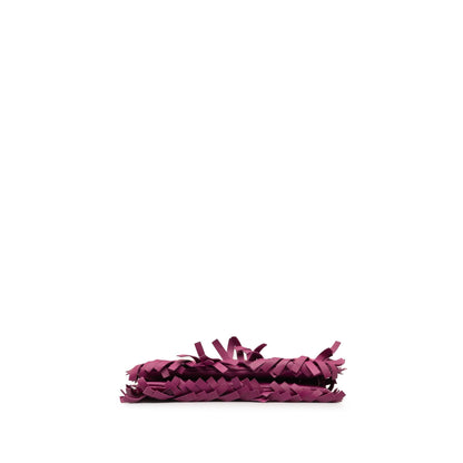Luxury Bottega Veneta Paille Sfrangiato Aquatre Intrecciato Fringe Shoulder Bag (SHG-KXf7nX)