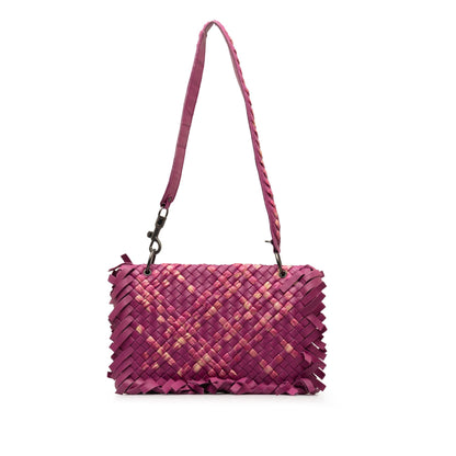 Luxury Bottega Veneta Paille Sfrangiato Aquatre Intrecciato Fringe Shoulder Bag (SHG-KXf7nX)
