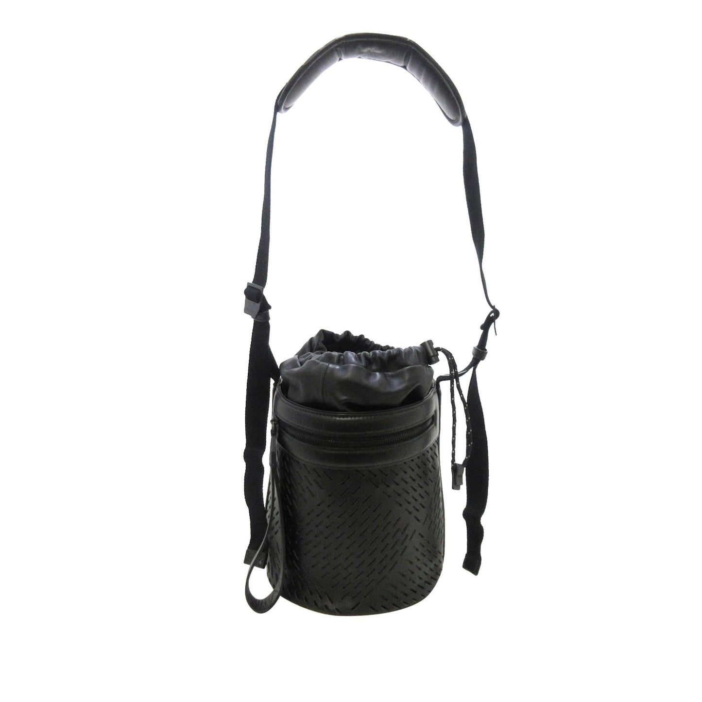 Luxury Bottega Veneta Perforated Leather Messenger Bag (SHG-G3GAmR)