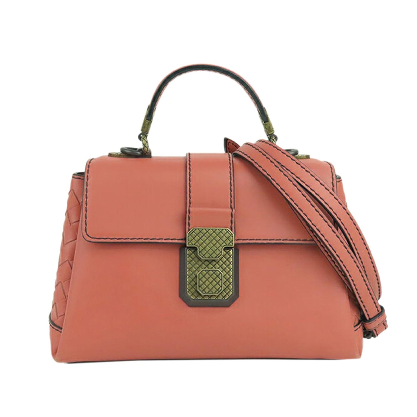 Luxury Bottega Veneta Piazza Leather Satchel (SHG-37641)