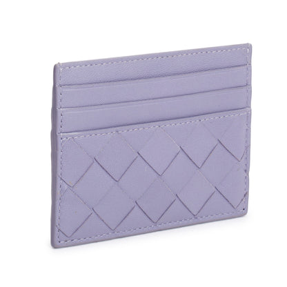 Bottega Veneta Purple Intrecciato Nappa Leather Intrecciato Card Holder