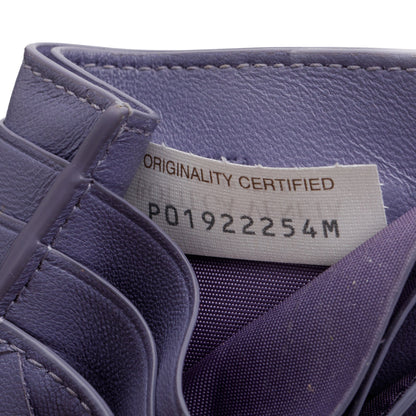 Bottega Veneta Purple Intrecciato Nappa Leather Intrecciato Card Holder