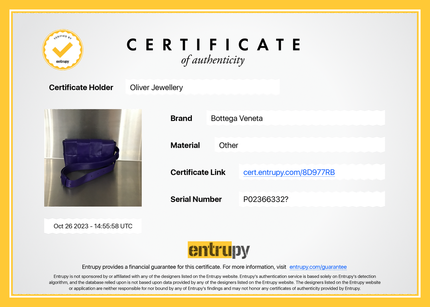 Bottega Veneta Purple Nappa Leather Intrecciato Cassette Belt Bag
