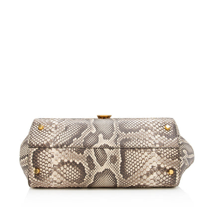 Luxury Bottega Veneta Python Angle Shoulder Bag (SHF-19145)