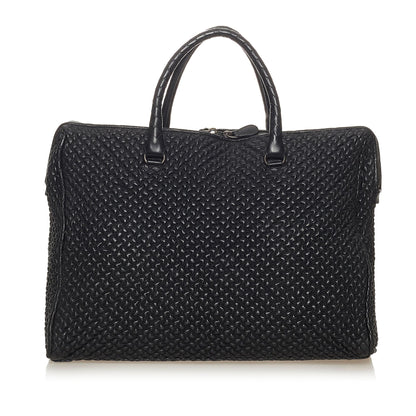Luxury Bottega Veneta Quilted Leather Business Bag (SHG-27723)