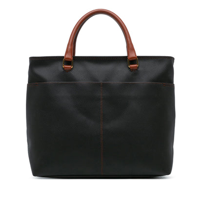 Luxury Bottega Veneta Rubberized Canvas Marco Polo Satchel (SHG-rVWCCM)
