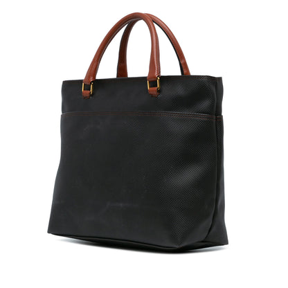 Luxury Bottega Veneta Rubberized Canvas Marco Polo Satchel (SHG-rVWCCM)