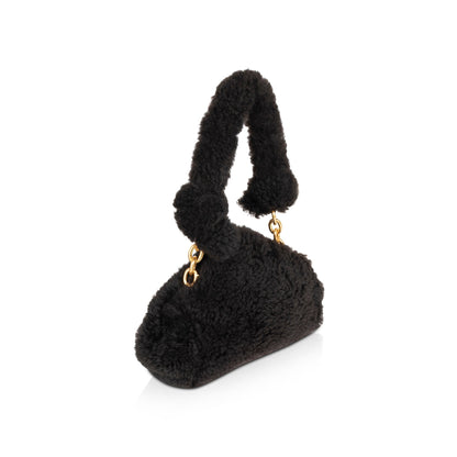 Bottega Veneta Shearling Tip clutch