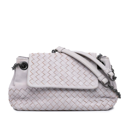 Luxury Bottega Veneta Small Madras Goatskin Intrecciato Shoulder Bag (SHG-9OJ0D7)