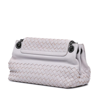 Luxury Bottega Veneta Small Madras Goatskin Intrecciato Shoulder Bag (SHG-9OJ0D7)