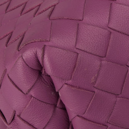 Bottega Veneta Snakeskin Trimmed Intrecciato Roma Bag