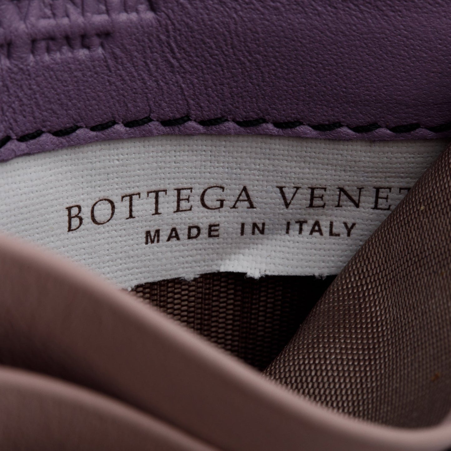 Bottega Veneta Tricolor Intrecciato Nappa Leather Intrecciato Card Holder