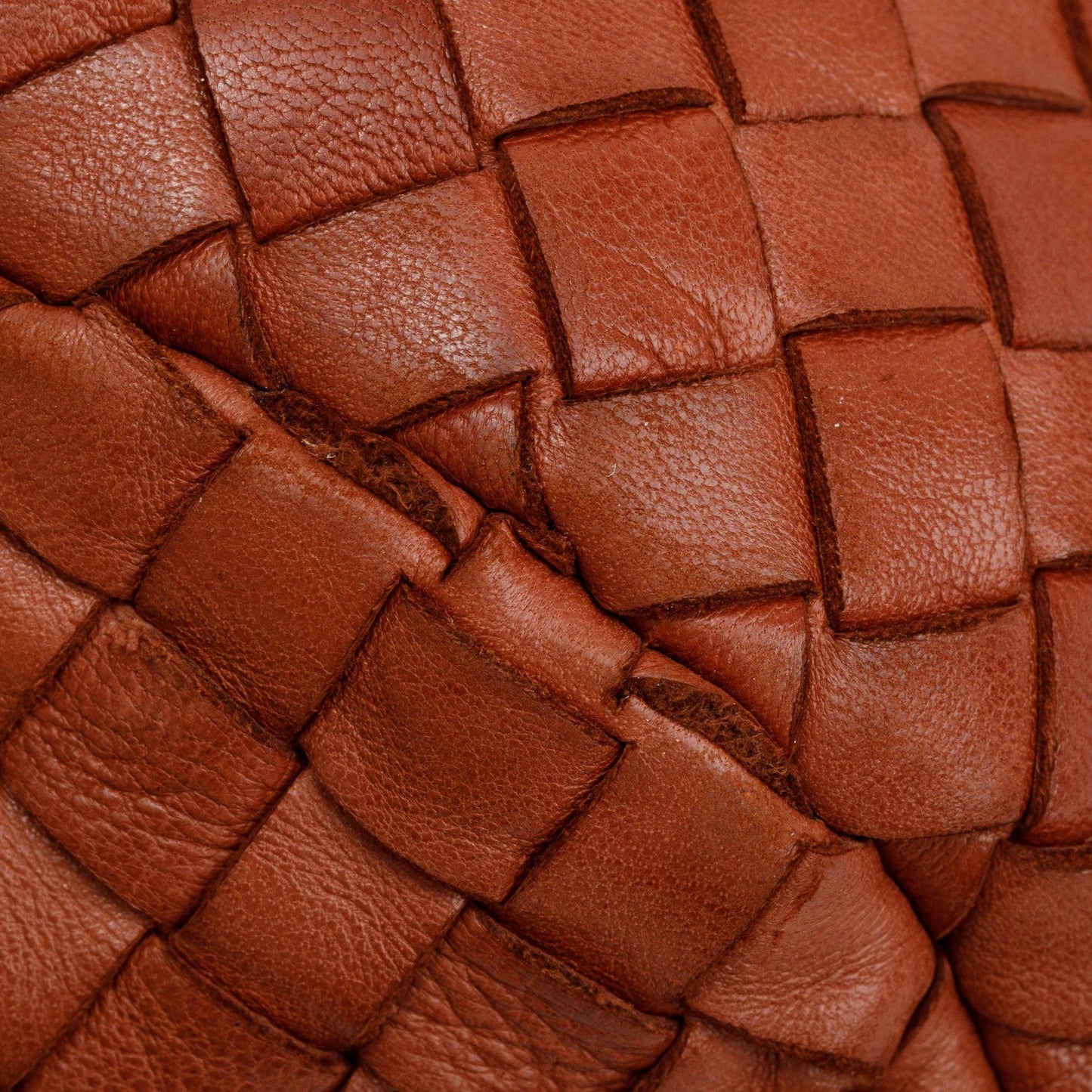 Bottega Veneta Vintage Brown Intrecciato Leather Drawstring Shoulder Bag