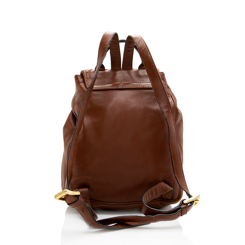 Luxury Bottega Veneta Vintage Intrecciato Nappa Backpack (SHF-18566)