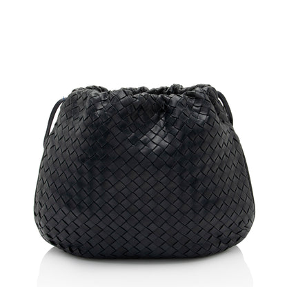 Luxury Bottega Veneta Vintage Intrecciato Nappa Drawstring Crossbody (SHF-oaFdRX)